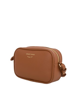 Camera case a tracolla Emporio Armani stampa cervo cuoio in DONNA
