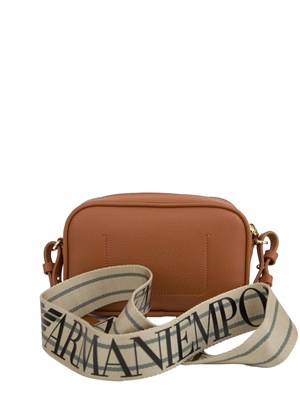 Camera case a tracolla Emporio Armani stampa cervo cuoio in DONNA