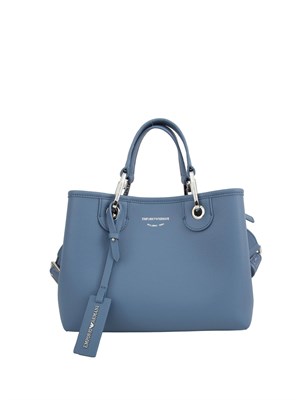 Shopper piccola Emporio Armani stampa cervo azzurro in DONNA