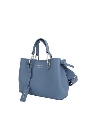 Shopper piccola Emporio Armani stampa cervo azzurro in DONNA