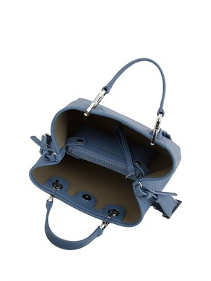 Shopper piccola Emporio Armani stampa cervo azzurro in DONNA