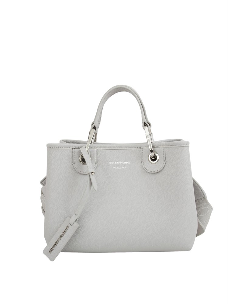 Shopper piccola Emporio Armani stampa cervo grigio