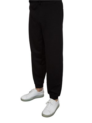 EA7 EMPORIO ARMANI Pantaloni jogger EA7Core Identity Unisex in misto viscosa stretch nero in UOMO