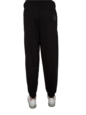 EA7 EMPORIO ARMANI Pantaloni jogger EA7Core Identity Unisex in misto viscosa stretch nero in UOMO