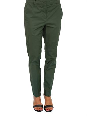 Pantaloni Marella modello Ibiza1 in popeline di cotone verde in DONNA