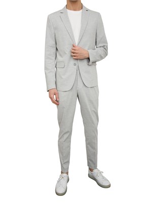 Pantaloni Antony Morato Luis in misto lino grigio in UOMO