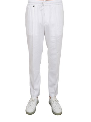 Pantalone Antony Morato Neil in misto lino bianco in UOMO