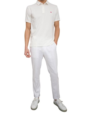 Pantalone Antony Morato Neil in misto lino bianco in UOMO
