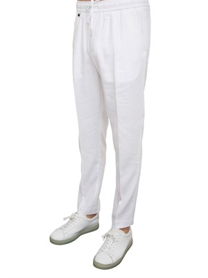 Pantalone Antony Morato Neil in misto lino bianco in UOMO