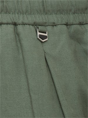 Pantalone Antony Morato Neil in misto lino verde in UOMO