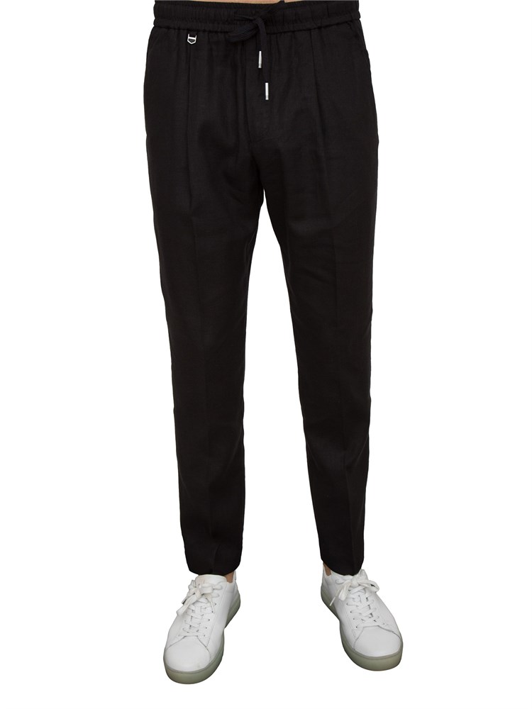 Pantalone Antony Morato Neil in misto lino nero