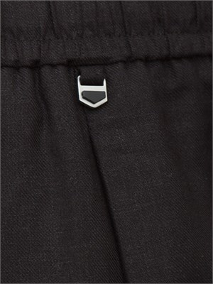 Pantalone Antony Morato Neil in misto lino nero in UOMO