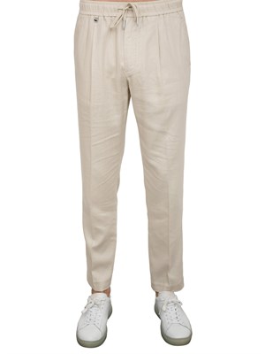 Pantalone Antony Morato Neil in misto lino beige in UOMO