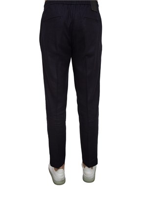 Pantalone Antony Morato Neil in misto lino blu in UOMO