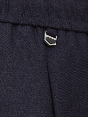 Pantalone Antony Morato Neil in misto lino blu in UOMO