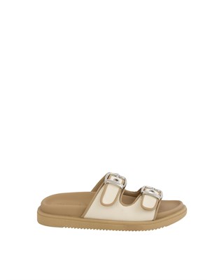Sandalo a doppia fascia Marella beige in DONNA