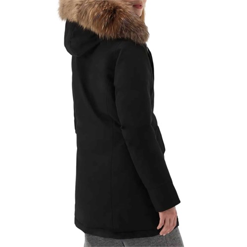 WOOLRICH Arctic-Raccoon-538 Black in Abbigliamento