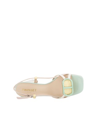 TWIN-SET Sandali Twinset in vernice multicolor in DONNA