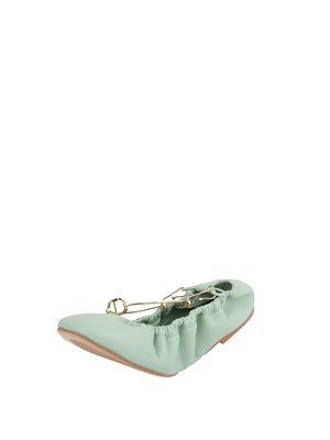 TWIN-SET Ballerine con cinturino Twinset acquamarina in DONNA