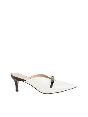 TWIN-SET Scarpe mules Twinset  in vernice bianco in DONNA