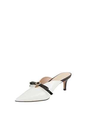TWIN-SET Scarpe mules Twinset  in vernice bianco in DONNA