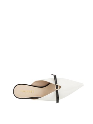 TWIN-SET Scarpe mules Twinset  in vernice bianco in DONNA