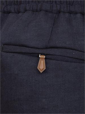 Pantalone PT Torino blu in lino in UOMO