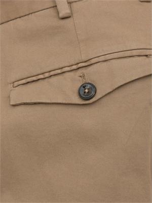 Pantaloni uomo PT Torino in gabardina di cotone beige linea carrot in UOMO