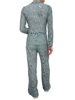 Tailleur in pizzo Emme Marella verde in DONNA
