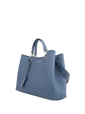 Shopper media Myea Emporio Armani stampa cervo azzurro in DONNA