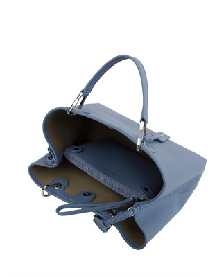 Shopper media Myea Emporio Armani stampa cervo azzurro in DONNA