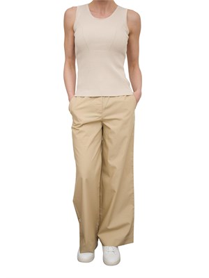 Pantalone gamba diritta Nenette beige in DONNA