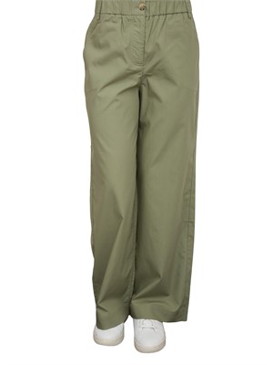 Pantalone gamba diritta Nenette verde in DONNA