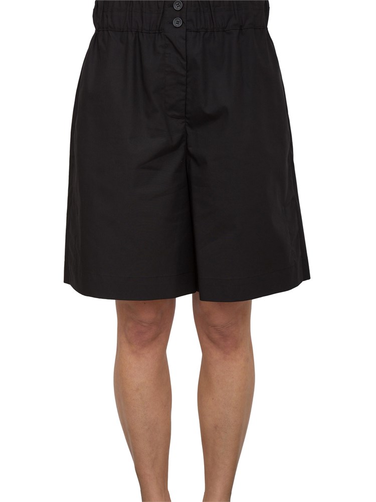 Shorts Nenette in cotone nero