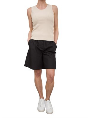 Shorts Nenette in cotone nero in DONNA