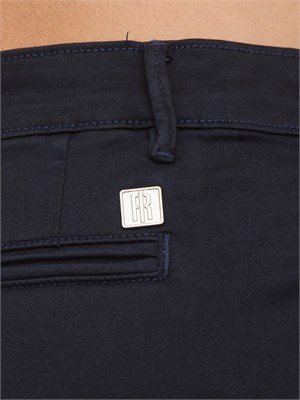 Pantalone chino in cotone Fracomina blu in DONNA