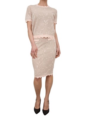 Gonna Fracomina a tubino midi in jacquard floreale in DONNA