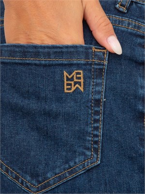 Jeans Emme Marella in denim blu scuro in DONNA