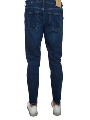 Jeans uomo PT Torino in ocean blu denim stretch con tasche alla francese in UOMO