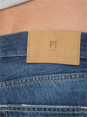 Jeans uomo denim 5 tasche PT Torino lavaggio scuro in UOMO