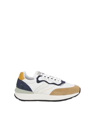Sneakers Voile Blanche in suede e tessuto tecnico
Bianco-Marrone in UOMO