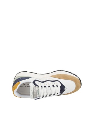 Sneakers Voile Blanche in suede e tessuto tecnico
Bianco-Marrone in UOMO
