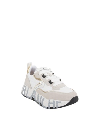 Sneakers Voile Blanche in suede e tessuto tecnico Bianco-Platino in DONNA
