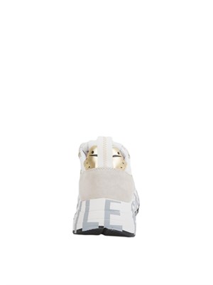 Sneakers Voile Blanche in suede e tessuto tecnico Bianco-Platino in DONNA