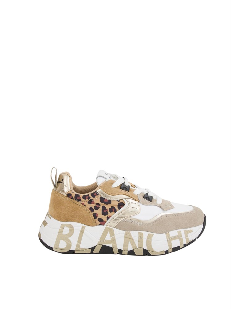 Sneakers Voile Blanche in suede e tessuto tecnico maculate