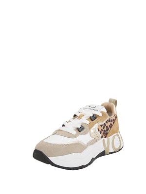 Sneakers Voile Blanche in suede e tessuto tecnico maculate in DONNA