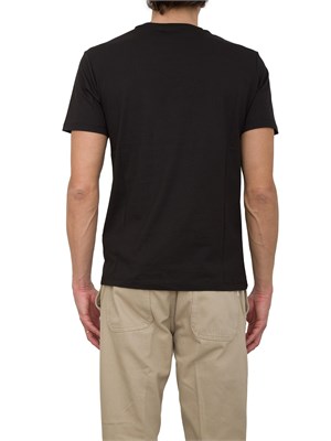 T-shirt nera Emporio Armani stampa conchiglia in UOMO