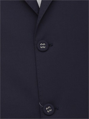 Giacca monopetto Paolo Pecora in tela stretch blu in UOMO