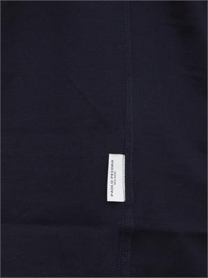 T-shirt in cotone mercerizzato Paolo Pecora blu in UOMO