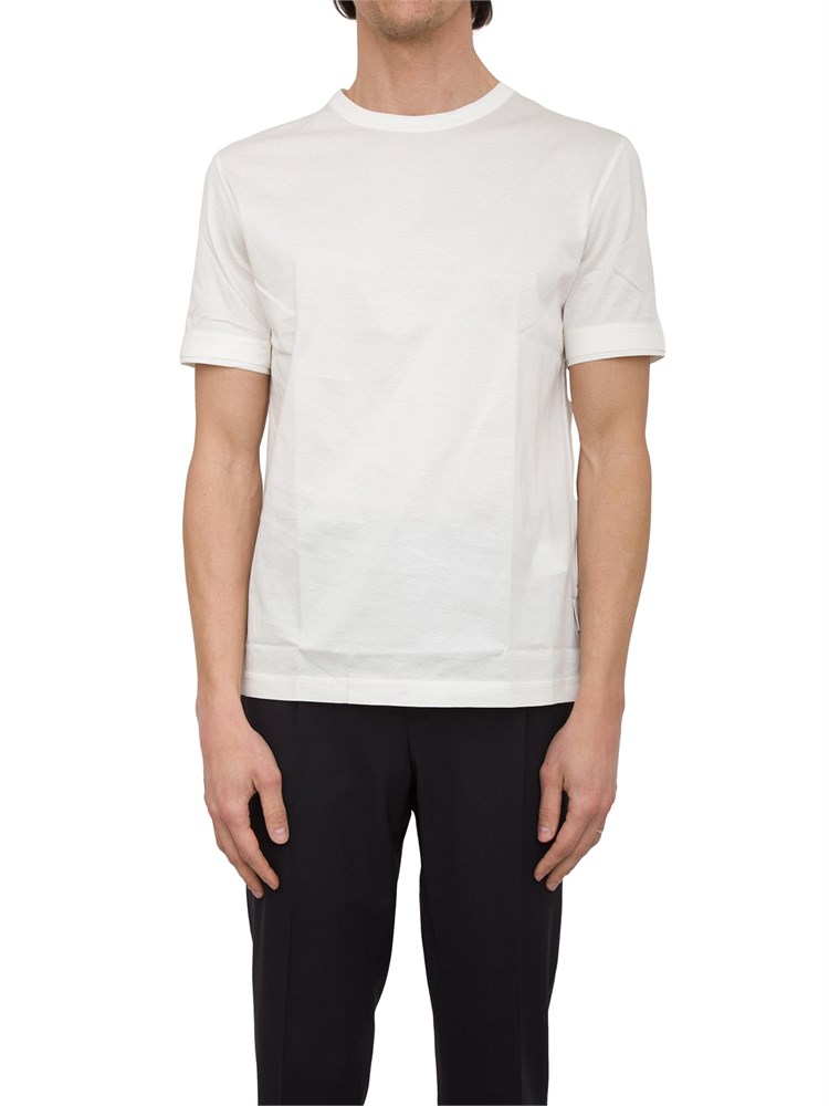 T-shirt in cotone mercerizzato Paolo Pecora bianco